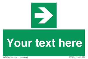 Custom Arrow Right Sign